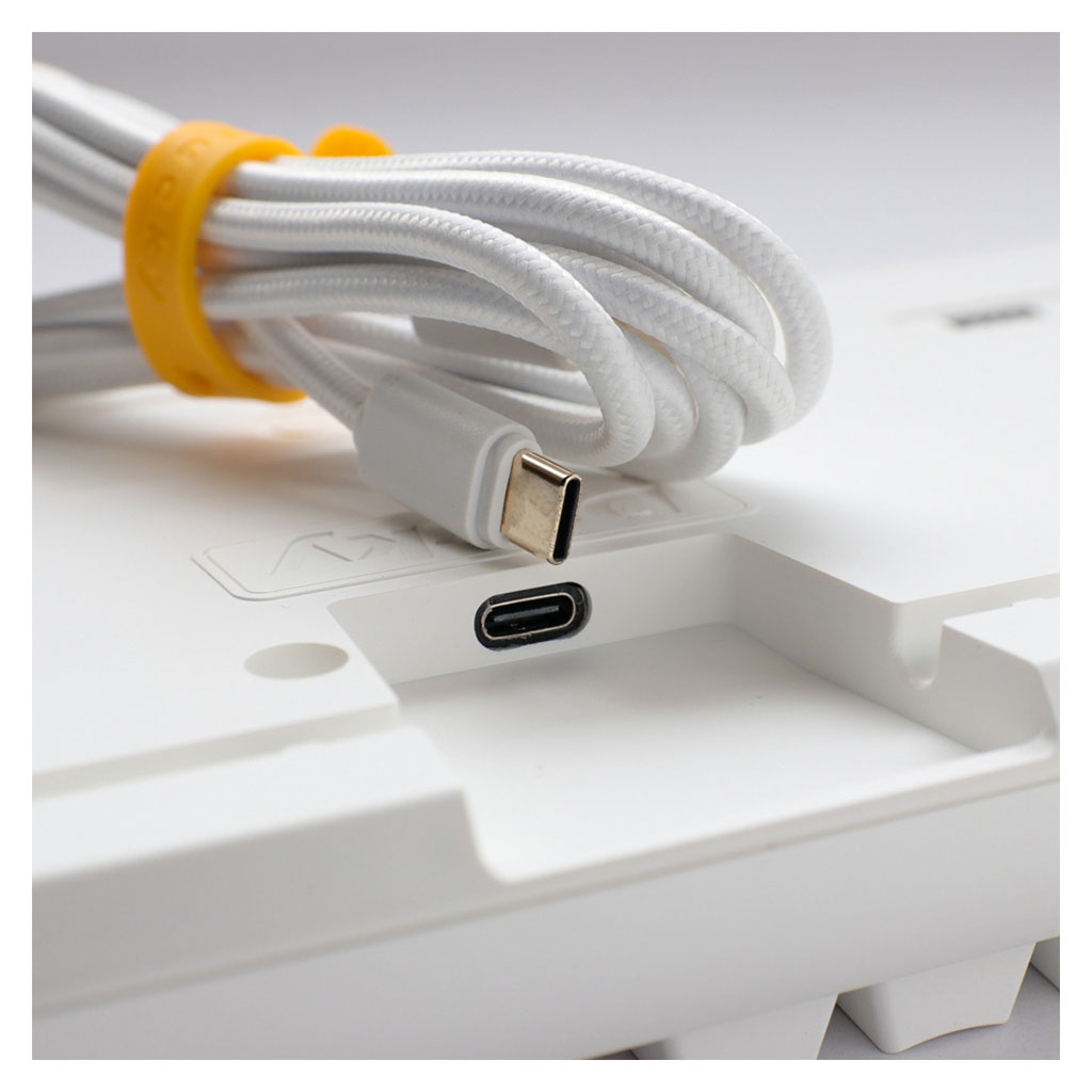 Ducky One White Rgb Hot Swap Mech Keyboard Cherry Silent Red Dkon St Suspdpwwwsc Mwave