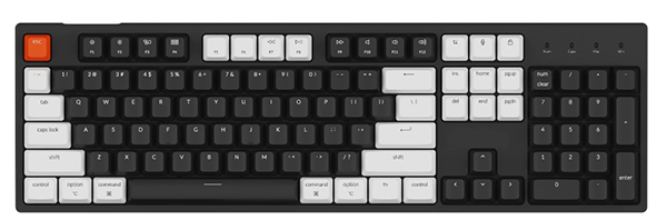Keychron C2 Wired Hot Swap Retro Mechanical Keyboard Red Switches C2 M1Z Mwave