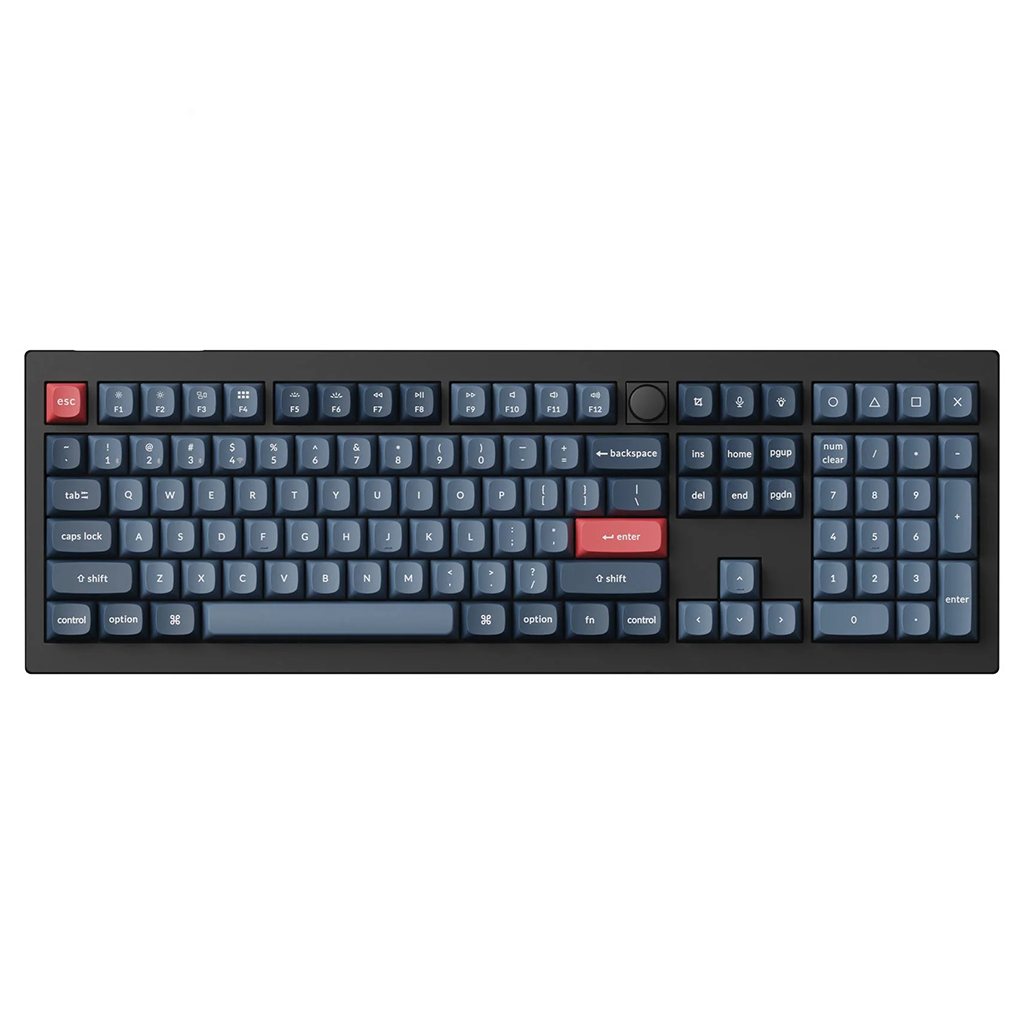 Keychron V Max Qmk Via Hot Swappable Custom Mechanical Keyboard Silent Red Switch Kbkcv Md