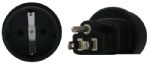  Schuko to US 3 Pin Plug Adapter