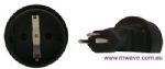  Schuko to Swiss 3 Pin Plug Adapter