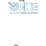 2.5mm Bulkhead Male DC Power Connector