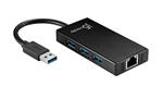 j5create JUH470 USB 3.0 Gigabit Ethernet & 3-Port Hub
