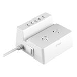 Orico ODC-2A5U Dual AC Outlet & 5 USB 40W Smart Charging Power Strip - White