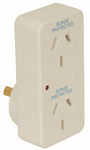 Mains Surge Protector Double Outlet