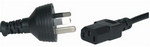 3pin Mains Plug to IEC C13 Female - 1.8m