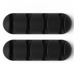Bluelounge CableDrop Multi Cable Organizer Black