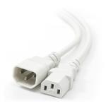 Alogic 0.5m IEC C13 to IEC C14 Computer Power Extension Cord (M/F) White