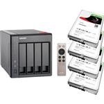 QNAP TS-451+-2G 4 Bay NAS + 4x Seagate ST3000VN007 3TB IronWolf NAS HDD