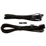 Corsair EPS/12V CPU Premium Sleeved Cable Type 4 Gen 3 - Black - 2 Pack
