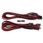 Corsair PCI-E Premium Sleeved Cable Type 4 Gen 3 - Red/Black - 2 Pack