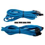 Corsair Split PCI-E Premium Sleeved Cable Type 4 Gen 3 - Blue - 2 Pack
