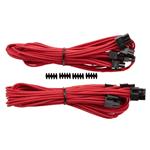 Corsair Split PCI-E Premium Sleeved Cable Type 4 Gen 3 - Red - 2 Pack