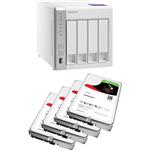 QNAP TS-431P 4 Bay NAS + 4x Seagate ST4000VN008 4TB IronWolf NAS HDD
