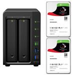 Synology DS718+ 2 Bay NAS + 2x Seagate ST1000VN002 1TB IronWolf NAS HDD