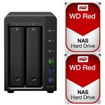 Synology DS718+ 2 Bay NAS + 2x WD WD100EFAX 10TB Red NAS HDD