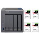QNAP TS-431X-2G 4 Bay NAS + 4x Seagate ST3000VN007 3TB IronWolf NAS HDD