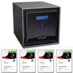 Netgear RN42400-100AJS 4 Bay NAS + 4x Seagate ST4000VN008 4TB IronWolf NAS HDD