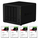 Synology DS918+ 4 Bay NAS + 4x Seagate ST3000VN007 3TB IronWolf NAS HDD