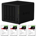 Synology DS418Play 4 Bay NAS + 4x Seagate ST3000VN007 3TB IronWolf NAS HDD