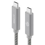 Alogic Prime 1m USB 3.1 Gen 2 Type-C Male-Male Cable - Space Grey