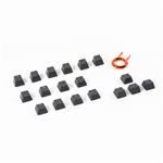 Tai-Hao Cherry MX Switches 18-key Rubberized Gaming Keycap Set - Black