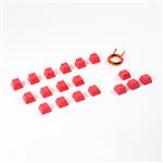 Tai-Hao Cherry MX Switches 18-key Rubberized Gaming Keycap Set - Red