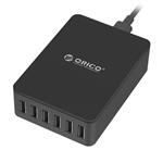 Orico 6-Port 50W Smart Desktop USB Charger - Black