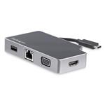 StarTech USB C Multiport Adapter to 4K HDMI/VGA/PD/GbE Mini Travel Dock