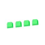 Tai-Hao MX Switches 4-Key Rubberized Blank Keycap Set - Green