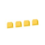 Tai-Hao MX Switches 4-Key Rubberized Blank Keycap Set (Row#1) - Orange