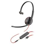 Plantronics Blackwire C3215 Monaural UC USB-C Headset w/ 3.5mm