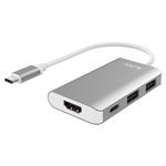 Blupeak USB-C 3-in-1 Multi-Port Adapter with Power Delivery