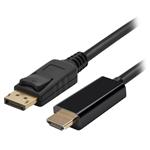Blupeak 1m DisplayPort Male to HDMI Male Cable
