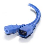 Alogic 0.5m IEC C13 to IEC C14 Computer Power Extension Cord (M/F) - Blue