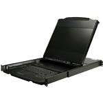 StarTech Dual Rail Rackmount KVM Console HD 1U 17" LCD DVI/VGA w/Cables