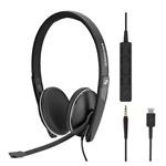 Sennheiser SC 165 USB-C Headset with 3.5mm Jack