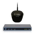 Biamp Devio SCR-20C Conferencing Hub & Ceiling Mic Bundle - Black