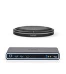 Biamp Devio SCR-25TX Conferencing Hub & Tabletop Mic Bundle - Black