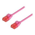 CAT6A 5m Ultra Thin UTP Ethernet Patch Cable - Pink
