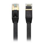 Edimax 15m 10GbE Shielded CAT7 Flat Network Cable - Black