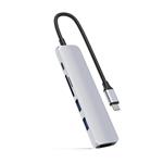 HyperDrive BAR 6-in-1 USB-C Slim Hub - Silver