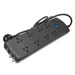 Jackson 8-Outlet Powerboard with TV Surge Protection