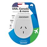 Jackson Outbound Travel Adapter with USB-A/C Ports (USA/Canada)