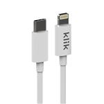 Klik 1.2m USB-C to Apple Lightning Cable - White