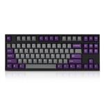 Leopold FC750R Grey/Purple TKL Mechanical Keyboard - Cherry MX Red