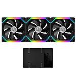 Lian Li UNI SL120 RGB LED 120mm Black Case Fan - 3 Pack with Controller