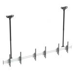 Q-Tee Triple TV Linear Array Menu Board Ceiling Mount