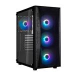 SilverStone Fara B1 Lucid Rainbow Tempered Glass ATX Case - Black
