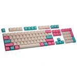 Tai-Hao MX Switch Type Cubic Doubleshot ABS 104-Key ANSI Keycap Set - Blue/Pink